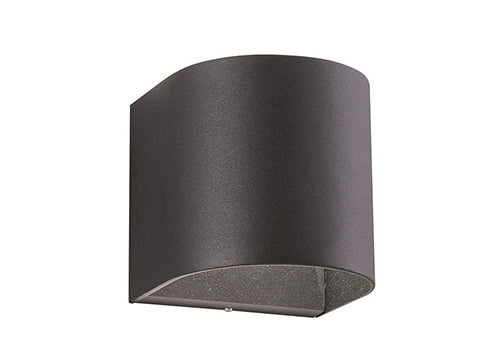 LED Außenwandleuchte Up Down gewölbt anthrazit