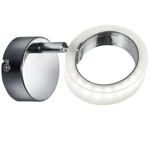 3,5W LED Wandstrahler chrom Wandspot 1 flammig Corland – Wandleuchte LED