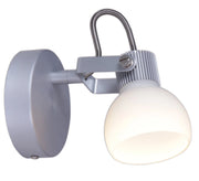Industria LED 5W Wandspot Deckenstrahler 1-flg. in Aluminium – Wandleuchte LED, dimmbar
