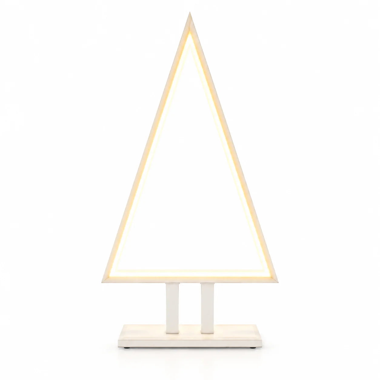 Weiße LED-Weihnachtsbaum-Leuchte-Moderne Weihnachtsdekoration für Fensterbank, Kommode oder Wohnbereich.