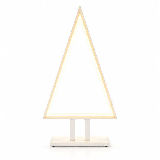 Weiße LED-Weihnachtsbaum-Leuchte-Moderne Weihnachtsdekoration für Fensterbank, Kommode oder Wohnbereich.