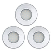 LED Einbaustrahler 3er Set Chrom IP44 Mit 5W GU10 - EGLO IGOA 93219