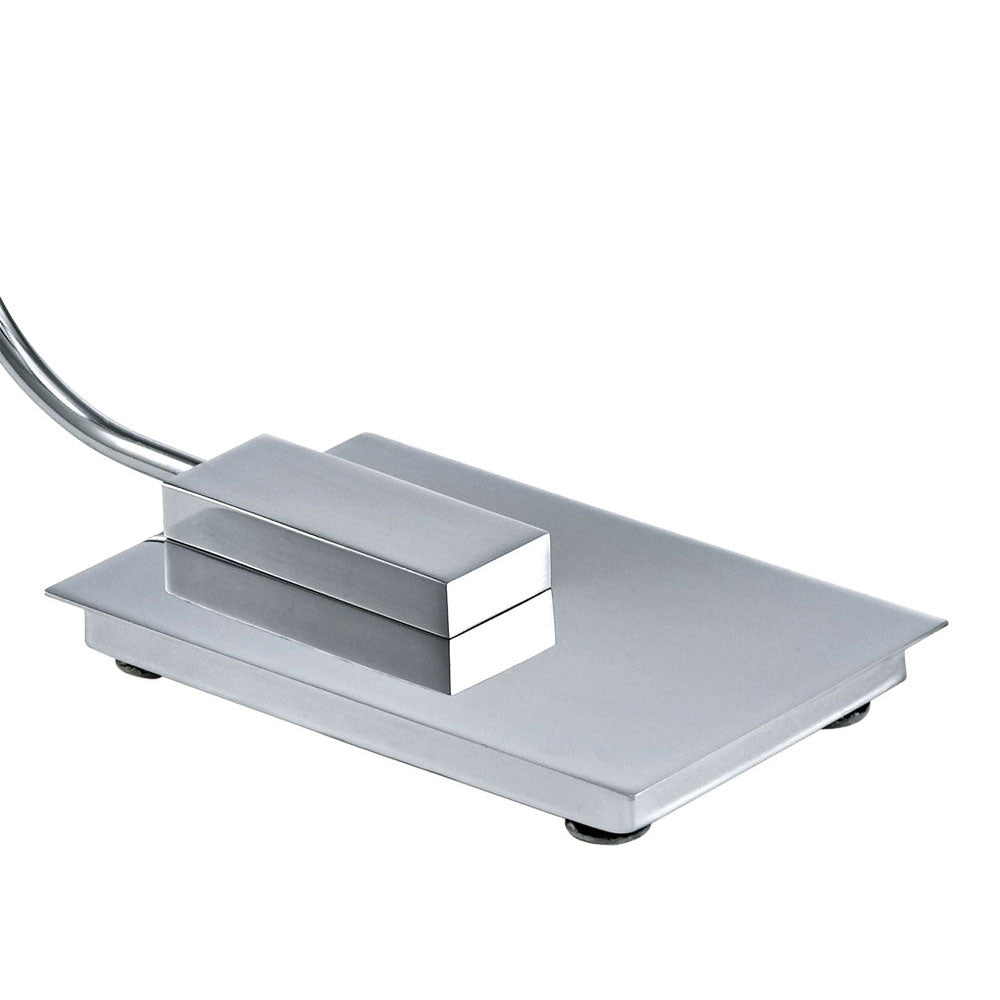LED Schreibtischleuchte Ocaso warmweißes Licht mit klaren Glas silber matt Aluminium EGLO 90892