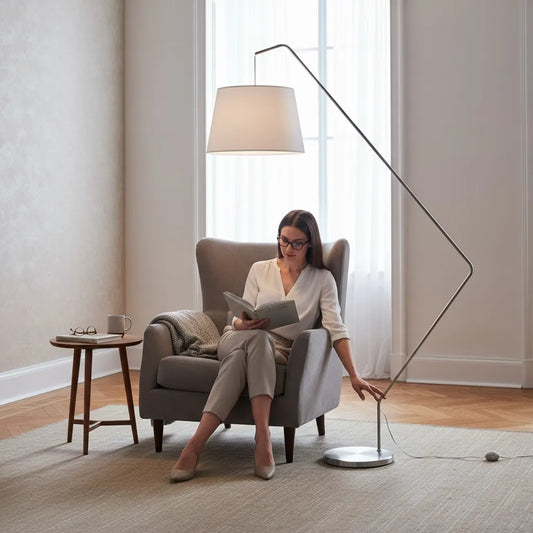 bogenlampe als leseluchte