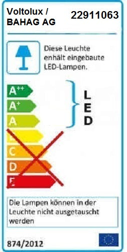 LED Lichtleiste 89 cm mit Schalter & Steckerkabel 12W