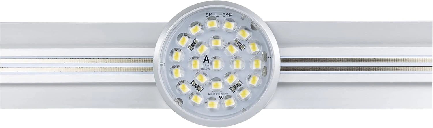 Küchen Unterbauleuchte LED 60 cm aus Aluminium mit kaltweißem Arbeitslicht