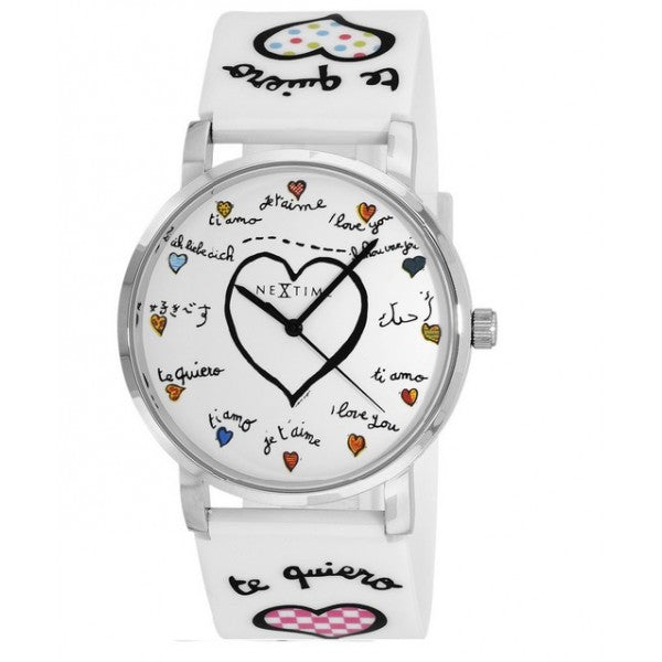 Armbanduhr Damen, Kinder Nextime 6008 Loving You m. neue batterie