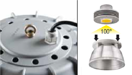 105W LED Hallenpendelleuchte High Bay Luxxi 4000K