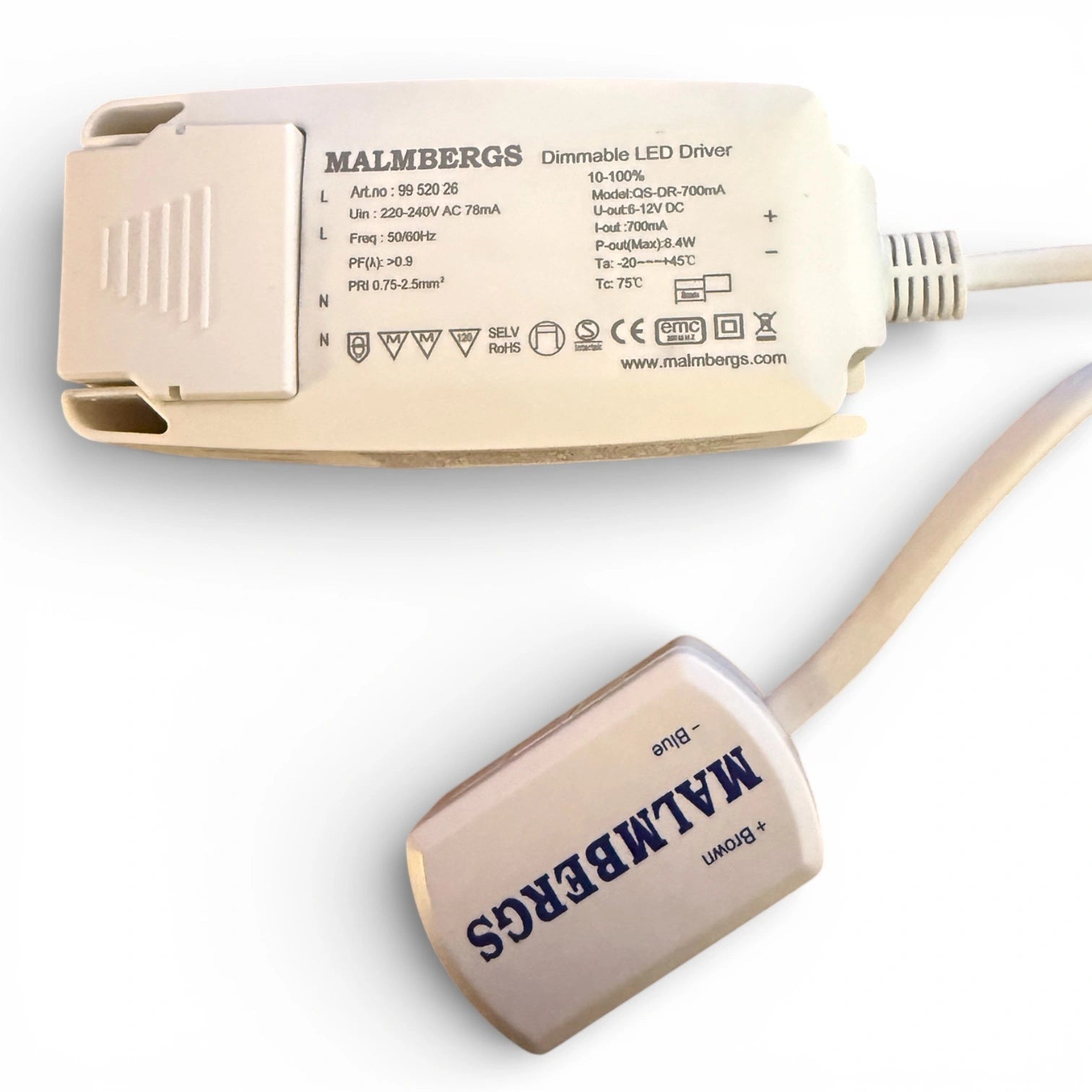 Malmbergs 9952026 LED Treiber 700mA 8,4W Konstantstrom 6-12V TRIAC dimmbar