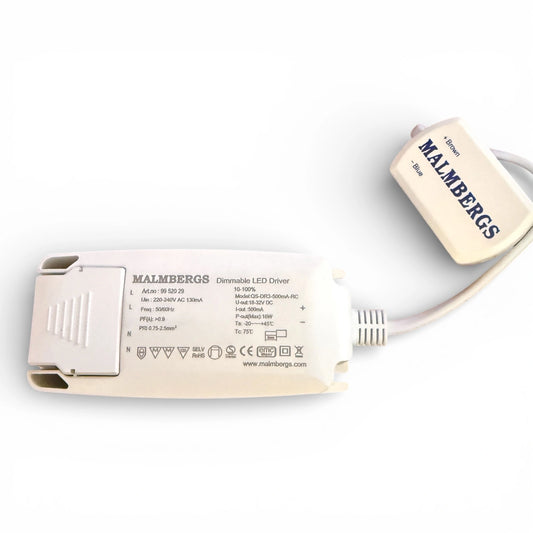 Malmbergs 9952029 LED Treiber 500mA 16W dimmbar – Konstantstrom 18–32V TRIAC