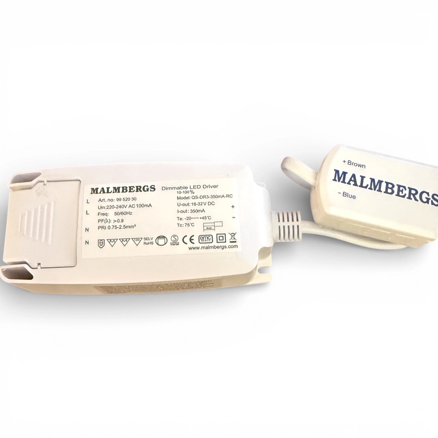 Malmbergs 9952030 LED Treiber 350mA 16W Konstantstrom 18-32V TRIAC dimmbar