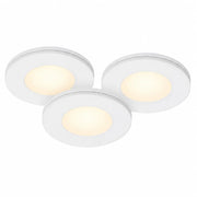 3er Set LED Spots Aufputz Möbelleuchten dimmbar weiß 9W 57mm MD-305 – Einbaustrahler IP21, dimmbar, 57mm