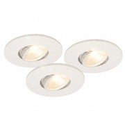 3er Set LED Spots dimmbar weiß schwenkbar 18W IP44 MD-350 – Einbaustrahler IP44, schwenkbar, dimmbar