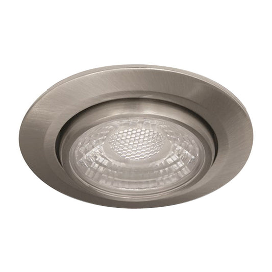 LED Einbaustrahler MD-13 Satin – 5 W, dimmbar, IP44, Ø 60 mm, ultra flach 42 mm, warmweiß 2700 K, inkl. Trafo | Malmbergs