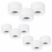 Malmbergs MD-29 LED Kit weiß 9er Set LED Spots Einbau & Aufbau dimmbar IP44 36mm – Einbaustrahler IP44, dimmbar, 36mm