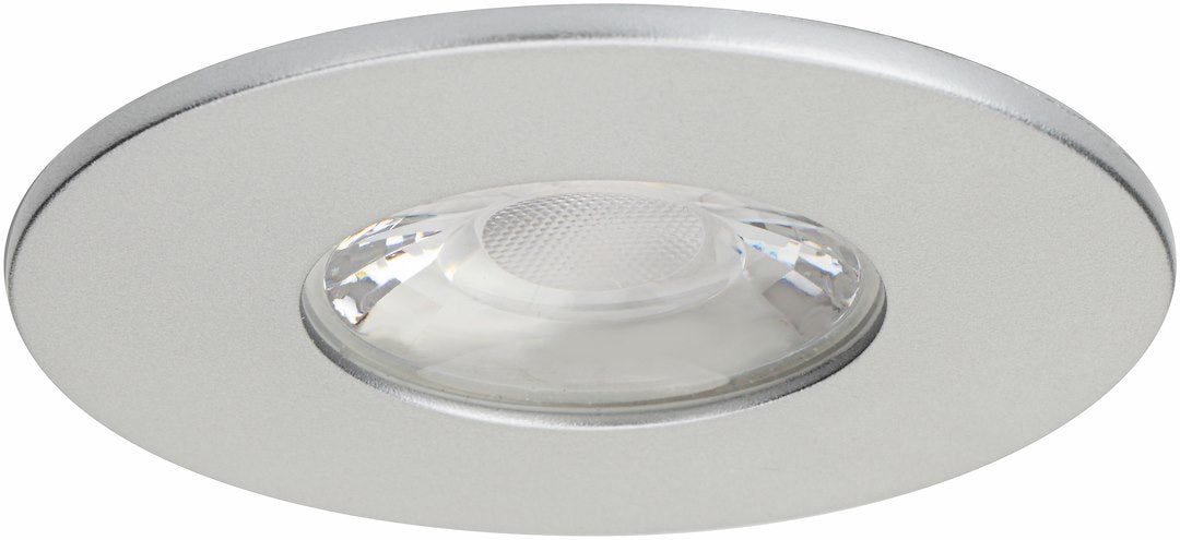 MD-881 LED Einbauspot silber dimmbar 4,5W 80mm warmweiß IP44 – Einbaustrahler IP44, dimmbar, 80mm