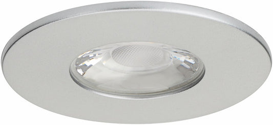 MD-881 LED Einbauspot silber dimmbar 4,5W 80mm warmweiß IP44 – Einbaustrahler IP44, dimmbar, 80mm