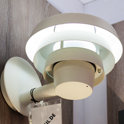 Außenwandleuchte weiß mit Glaskugel Elements