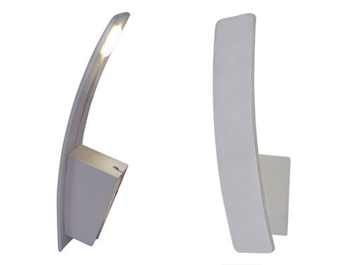 LED Wandlampe in Aluminium silber indirekter Lichteffekt – Wandleuchte LED, dimmbar