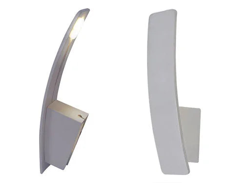 LED Wandlampe in Aluminium silber indirekter Lichteffekt – Wandleuchte LED, dimmbar