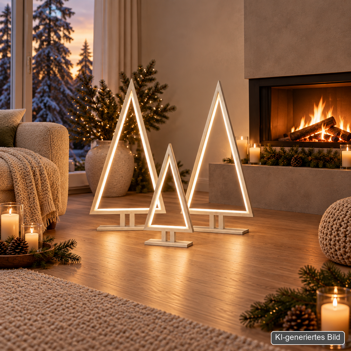 sompex-pine-led-weihnachtsbaum-set-bambusholz kaminzimmer