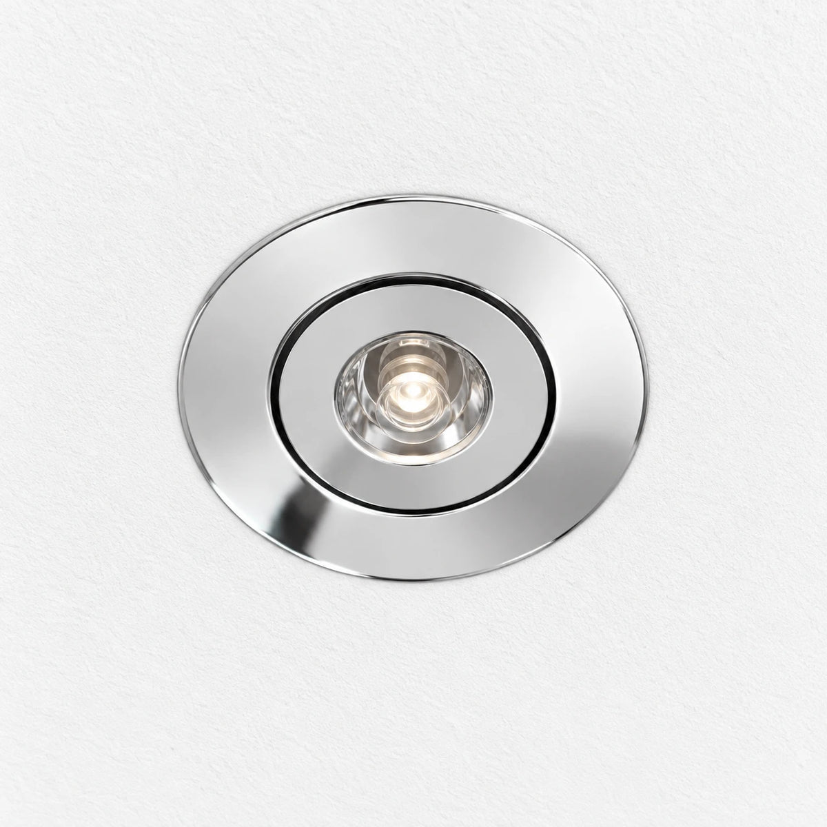 einbaurahmwen chrom glänzend schwenkbar mit glas linse für led modul motto led ceiling plate motto lumiance sylvania 3036121