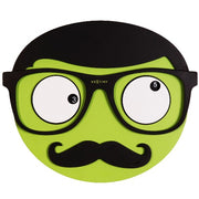 Wanduhr grün Mr. Mustache Kinderuhr