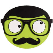 Wanduhr grün Mr. Mustache Kinderuhr