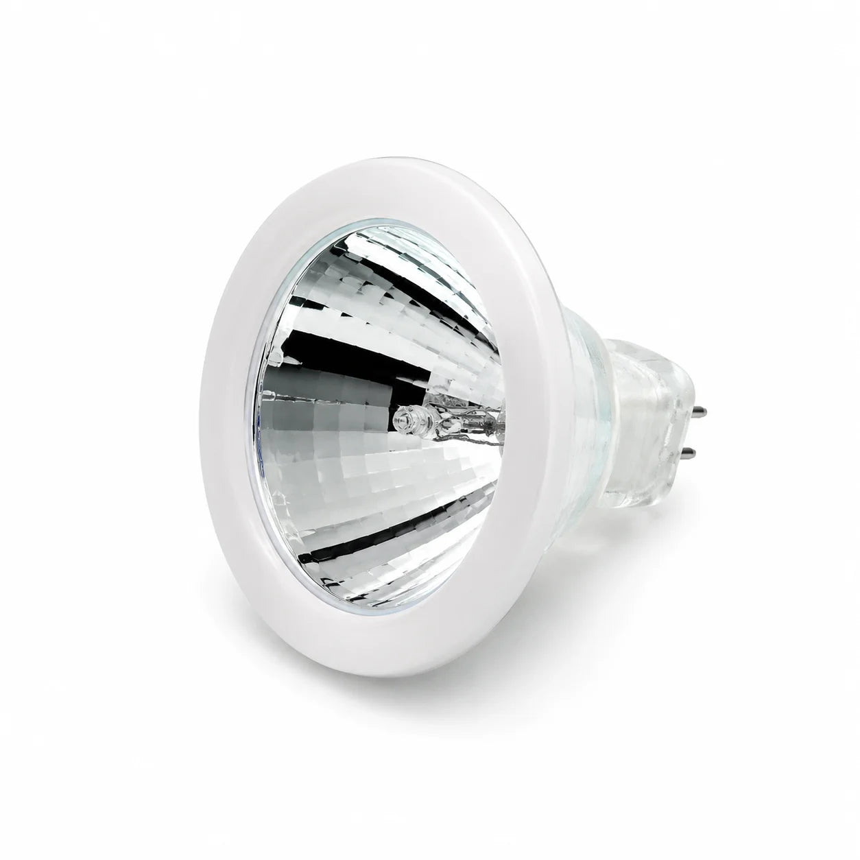 R16 Halogen- oder LED-Reflektorlampe mit weißem Dekorring und Spiegelreflektor_SW493