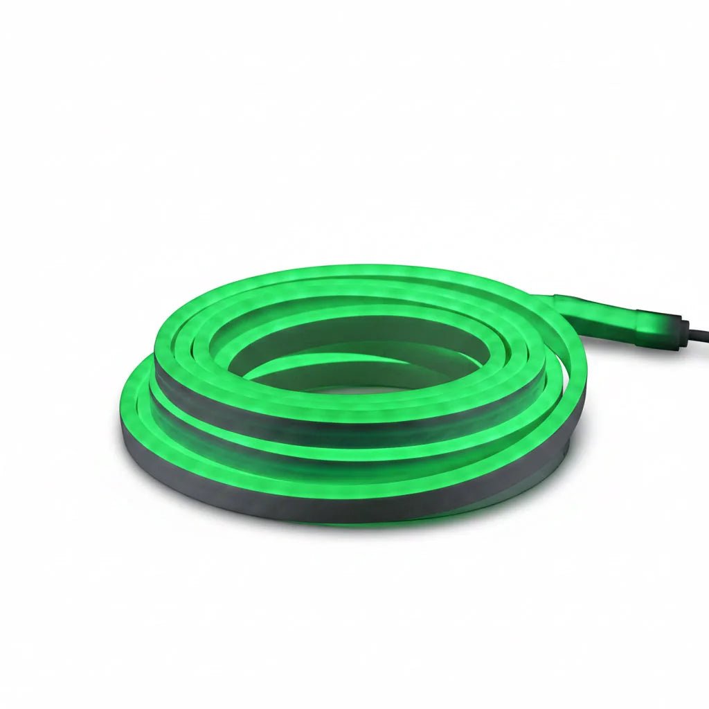 Neon Flex 6m LED Lichtschlauch grün Neonflex – LED Außenlichterkette wetterfest für Garten & Terrasse