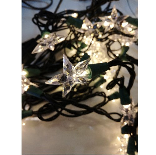 Motiv 50er Lichterkette LED Sterne warmweiß innen 6m – Weihnachtsdeko LED, Lichterkette