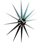 NeXtime Nova Blue Wanduhr in Sternform, 50 cm – Frontansicht