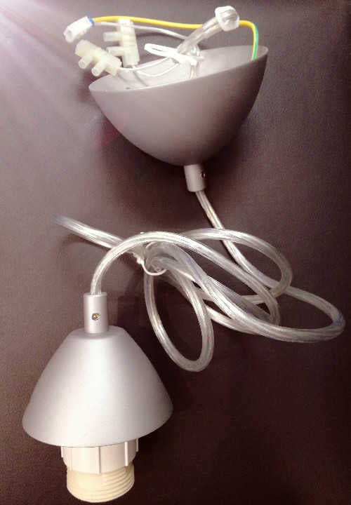 Hochwertiger Pendelaufhang Metall, Alu, E27, 170cm