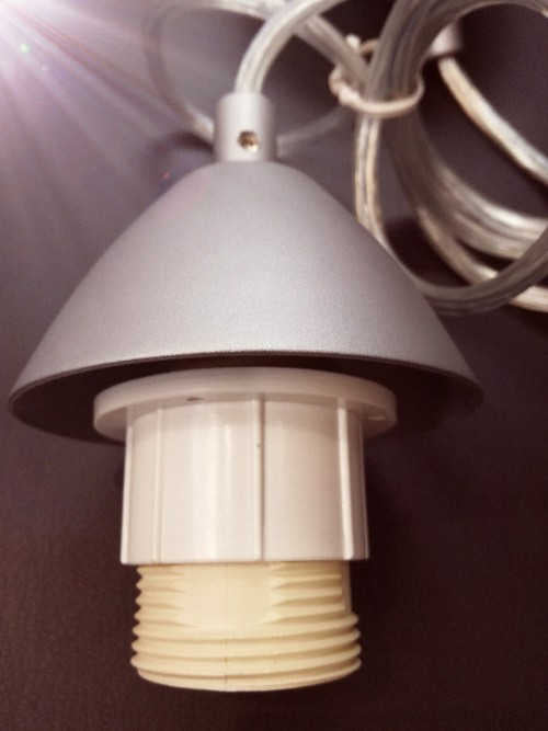 Hochwertiger Pendelaufhang Metall, Alu, E27, 170cm