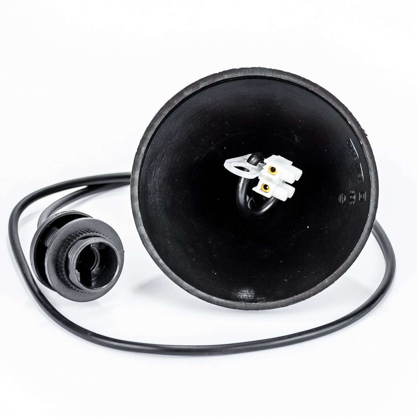 Hochwertiger Pendelaufhang E14 Kabel aus Kunststoff in Schwarz für Hängeleuchte