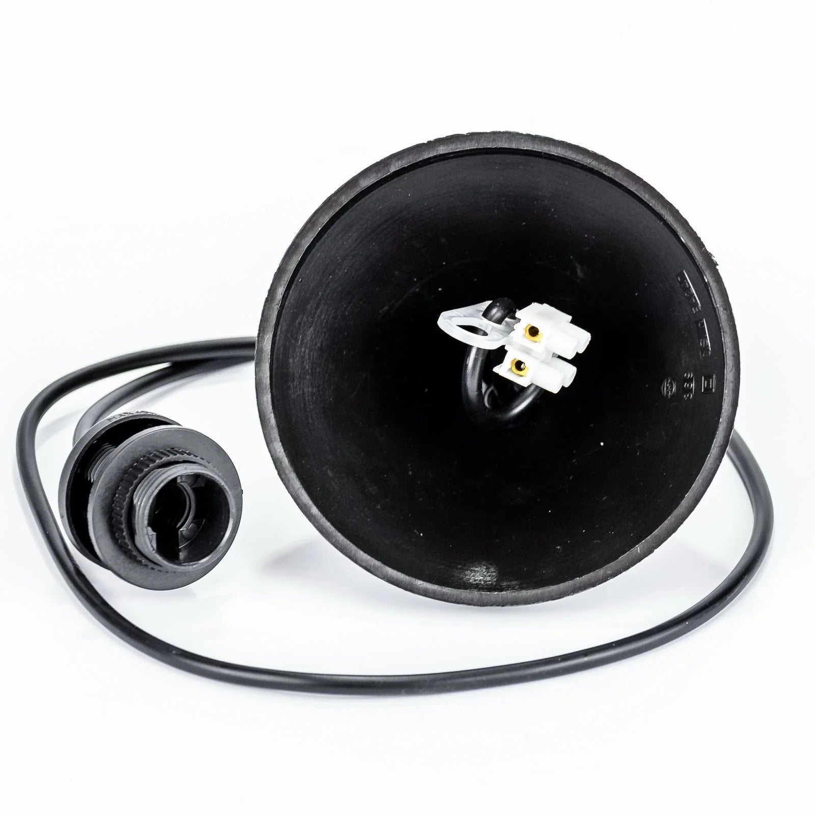 Hochwertiger Pendelaufhang E14 Kabel aus Kunststoff in Schwarz für Hängeleuchte