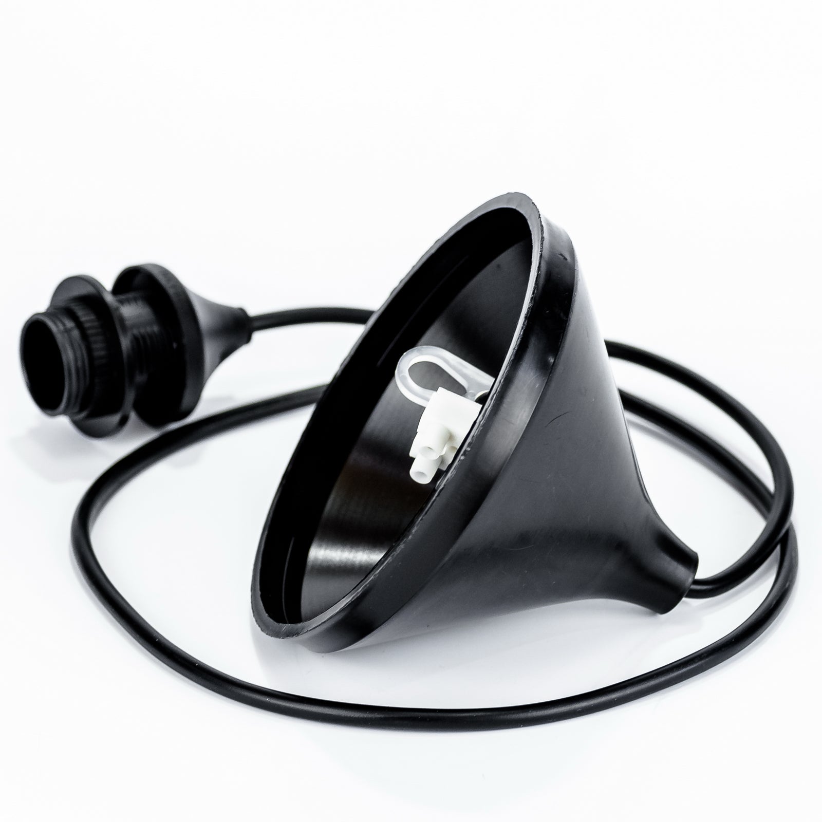 Hochwertiger Pendelaufhang E14 Kabel aus Kunststoff in Schwarz für Hängeleuchte