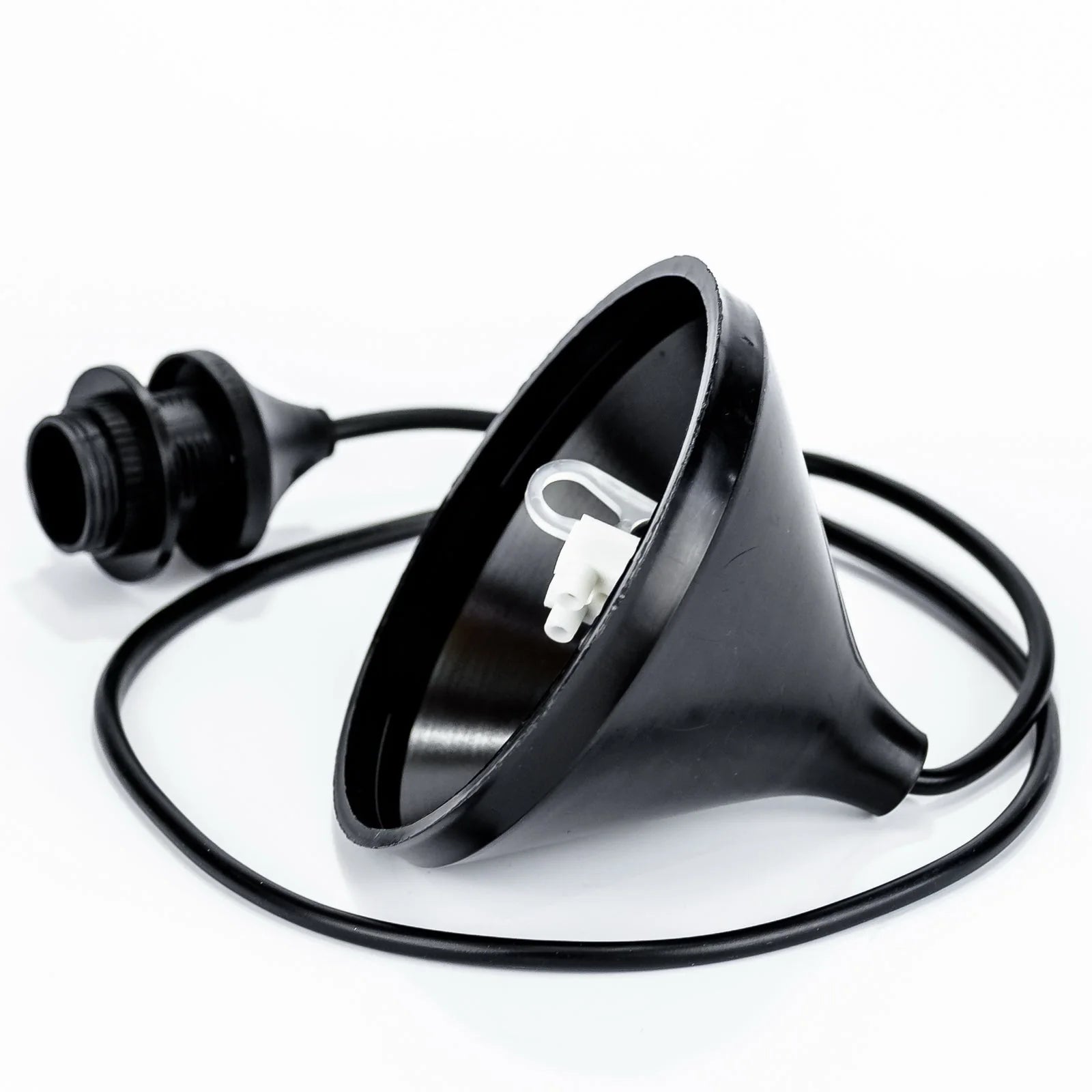 Hochwertiger Pendelaufhang E14 Kabel aus Kunststoff in Schwarz für Hängeleuchte