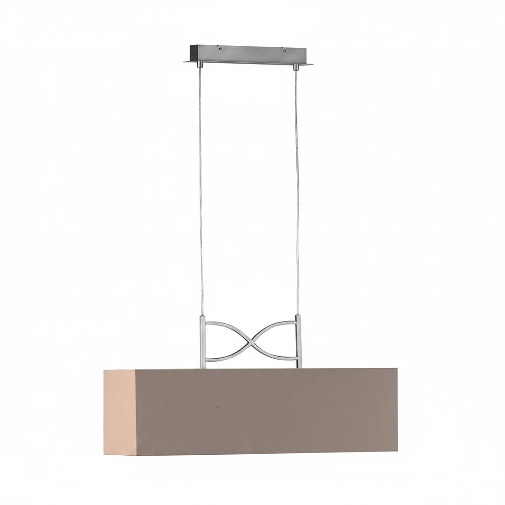 Hängeleuchte Anni mit Lampenschirm braun Cappuccino 80cm – Pendelleuchte dimmbar, E27