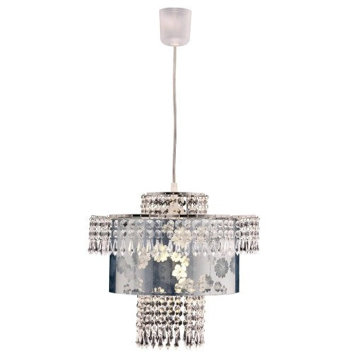 Pendelleuchte Acrylschirm mit Kristallbehang 7048542