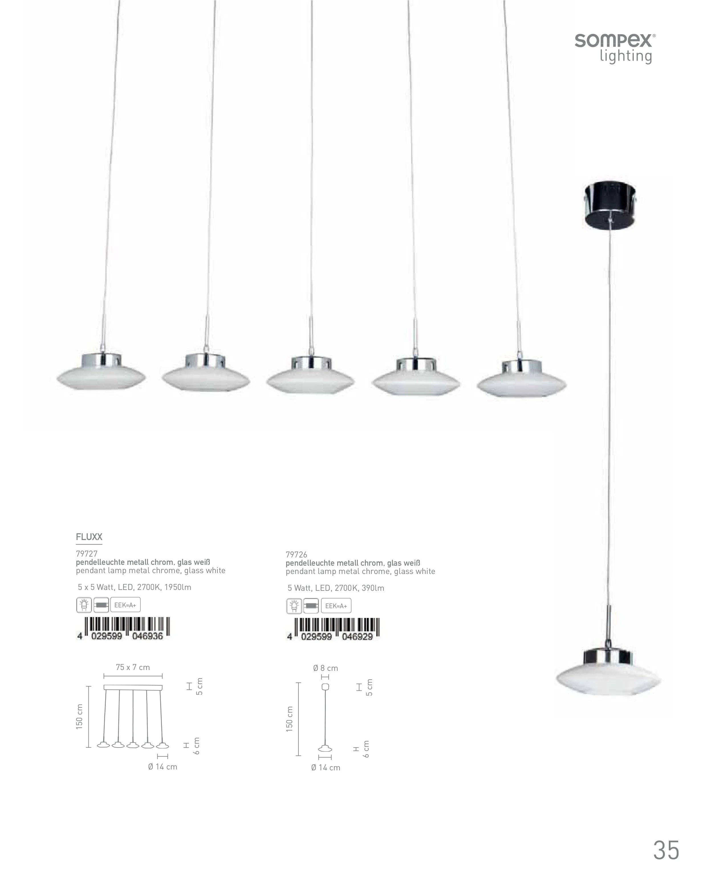 Lampenglas weiß rund flach ufo schalenform 14 cm ersatzglas pendelleuchte fluxx sompex 79726 79727