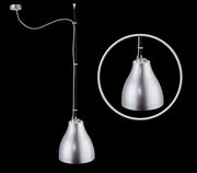Pendelleuchte Metall silber Industrial Design – Pendelleuchte E27