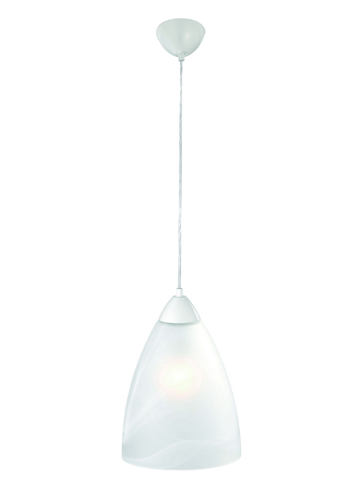 Pendelleuchte Alabasterglas Weiß 216361 – Pendelleuchte dimmbar, E27