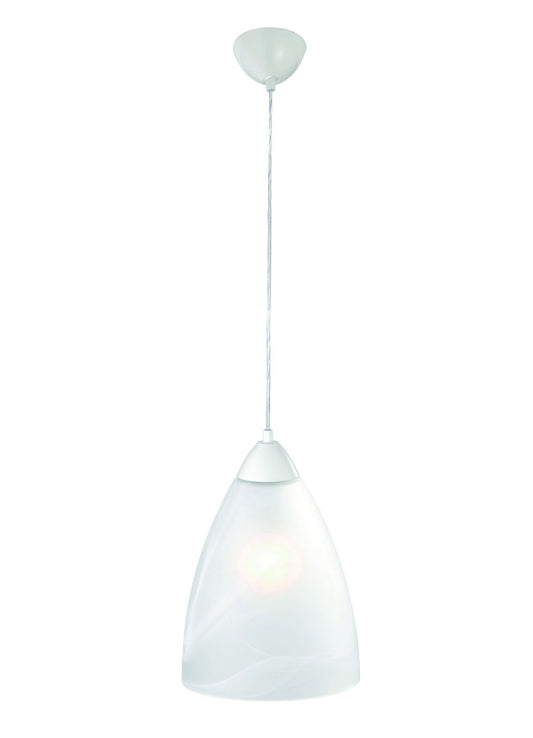 Pendelleuchte Alabasterglas Weiß 216361 – Pendelleuchte dimmbar, E27