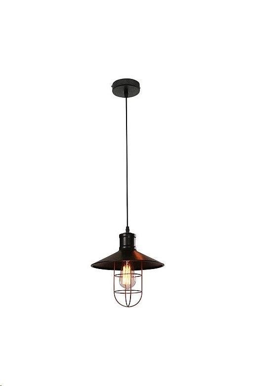 Kleine Hängelampe schwarz Vintage Industrie Stil E27 27cm  näve 6088622 alex sherlock
