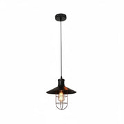Kleine Hängelampe schwarz Vintage Industrie Stil E27 27cm  näve 6088622 alex sherlock