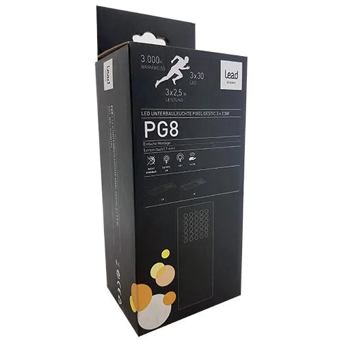 PG8 LED-Unterbauleuchte mit Gestiksensor 3er Set 2,5 W