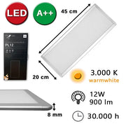 PL12 LED-Panel Unterbauleuchte 45x20cm slim