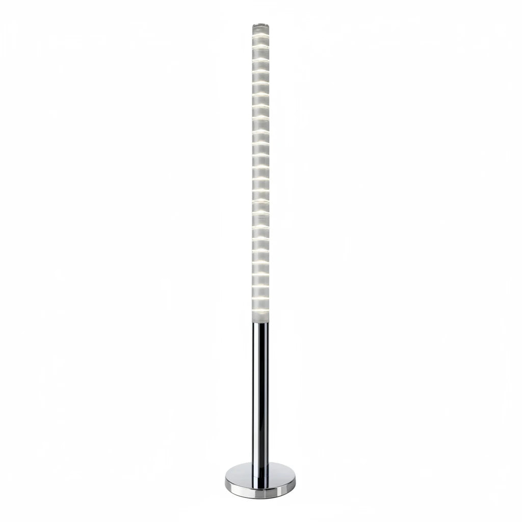 LED Lichtsäule Stehleuchte Pole dimmbar Chrom 130cm – Stehleuchte dimmbar