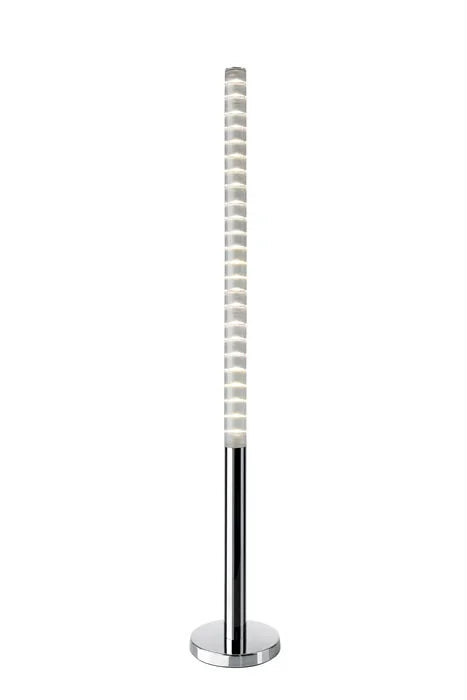 LED Lichtsäule Stehleuchte Pole dimmbar Chrom 130cm – Stehleuchte dimmbar